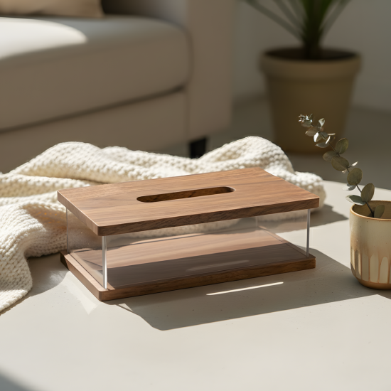Wooden Tissue Box